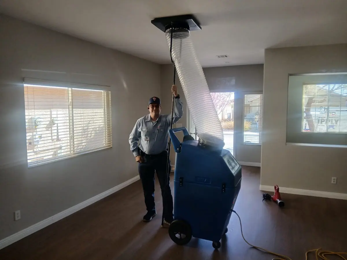 Professional Dryer Vent Cleaning work inside a Ferguson home